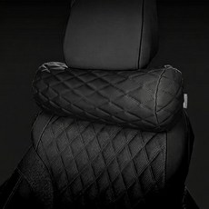 IOM 전차종 2세대 더블 다이아몬드 차량용 퀼팅 목쿠션 헤드레스트 1EA, 새들브라운(듄베이지), 자수없음(무자수), 1개