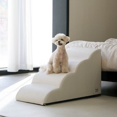 초코펫하우스 강아지계단 라운드 논슬립스텝 4.0, 1개, 아이보리