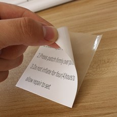 TPU 투명 방수 심실링 수선 테이프 텐트 에어매트 보수 패치 7.5cm 375cm, 1개