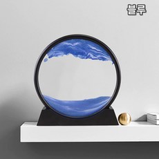 流動的沙子相框, 藍色