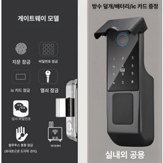 도어락 현관문 캠핑카 지문인식 멀티형 음성안내 번호키, 게이트웨이 모델