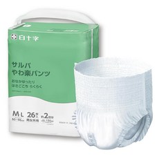 살바 백십자 팬츠 타입 보들보들 ML 2회 26장 용지 기저귀 끈을 막는 긴 타입 피트업 개더 채용. co.jp, 1