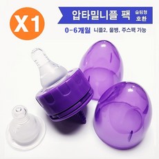 잇시니플 2종 / 압타밀 액상분유 니플 팩세트 X 1 / 0-6개월 (200ml용 니플2-슬로우1 미디움1 / 닥터브라운 네로우넥 그린맘 슬림형니플 호환), 1개, 10ml