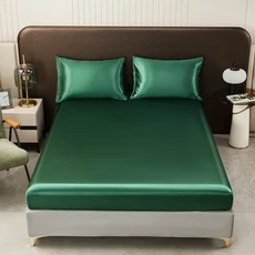 침대커버세트 패밀리 1인 이불커버 3 탄성 밴드 매트리스 보호대 커버가있는 방수 장착 침대 시트 싱글 더블 킹 퀸 사이즈 용 침대보, [02] King(198x203x30cm), Mint Green, 1개