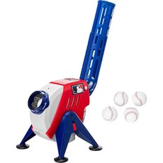 Franklin Sports Kids 피칭 머신 - 어린이 타격 연습 야구 (속도 조절형 + 폼 공 4개 포함), 1개