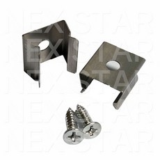 LED바 라인 방열판 고정 브라켓 클립 12mm 5세트(클립10개+피스10개), 1세트