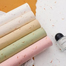 臺灣*出貨 手撕花瓣紙花束包裝紙高端質感真花鮮花包花紙東巴紙花藝花店資材, 花瓣東巴紙上爲真花瓣【 非印刷】