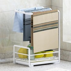 레디박스 주방 선반 싱크대 수세미 행주걸이 물빠짐 거치대, 화이트, 1개