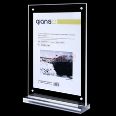 투명 아크릴 꽂이 액자 자석 pop A4 세로형 알림판 메뉴판 세로 단체 대량, 가로형