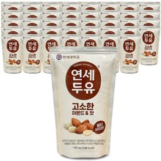 연세두유 고소한 아몬드&잣 파우치 / 칼슘 시니어, 40개, 190ml