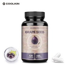 COOLKIN 葡萄籽膠囊 支持健康肌膚與血管, 120組