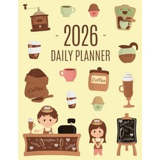 (英文圖書)Coffee Planner 2026: Daily Organizer for 2026 (12 Months) Funny Caffeine Schedul... 平裝版, Semsoli, 英文
