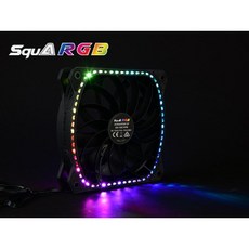 小白的生活工場*保銳 SquA RGB 星彩蝠 RGB 12公分風扇 三顆裝 內含控制器, 1個