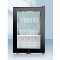미니 약품 보관함 백신 보관 저온 약국 차량용 시약, 46L 잠금 싱글잠금 48시간 보관 포함, 기본 색상