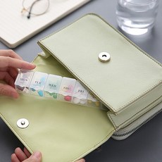 지니밸리 약통 케이스 휴대용 알약 케이스, 세븐데이즈B형, 1개