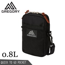 GREGORY 0.8L Quick To Go Pocket 斜背包, 黑