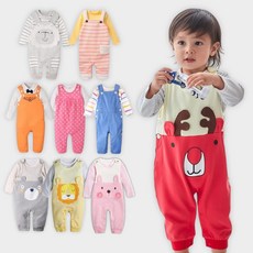 Augelute 嬰幼兒長袖套裝 包屁衣 內刷毛 男寶寶 女寶寶 簡約爬服 哈衣