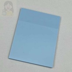 SolSun 투명메모지 블루 70x95 공부메모지