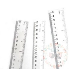 옥이드림 20cm 투명 자 목공예공구 문구용자 투명한자
