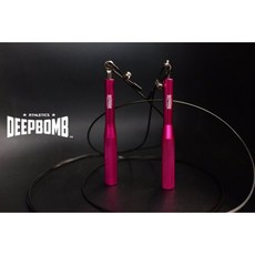 DEEPBOMB 鋼繩萬向滾珠跳繩 桃紅色, 1個