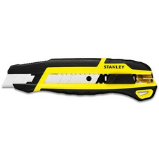스탠리 18mm 스냅오프 슬라이드 커터칼 공업용 사무용 대형 고무그립 캇타 칼 STHT10501, 1개