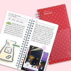 단비가 비온뒤 핸디 티켓북 나만의기록, 핑크
