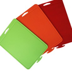 실리콘 얇은도마 컬러 위생 조리도구, 2개, 오렌지