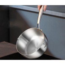 편수냄비 인덕션 겸용 스테인레스 편수 냄비, 본색, 1개, 16cm