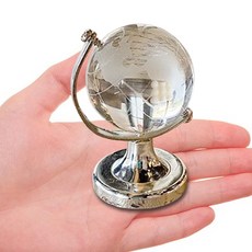 미니 크리스탈 지구본 미니어처, 투명크리스탈