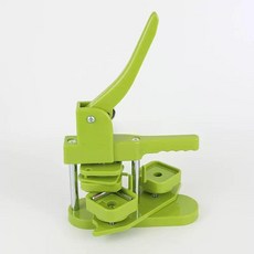 사각 배지 제작기 자석 세트 DIY 메이커 냉장고 뱃지 그린 사각 기계 소모품없음, 50mm 사각 배지 소모품 100세트