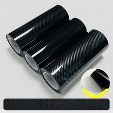 차량랩핑필름 PVC 카본 블랙 내장 외장 데코용, 1개, 1_3D탄소섬유블랙2cmx5m
