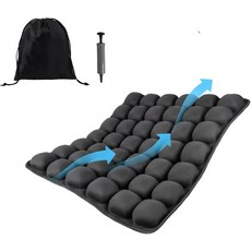 베브세보 손도르 여행용 시트 쿠션-비행기 쿠션 장거리 비행용 사무용 의자용 인플레이터 자동차 및 휠체어용.휴대용 인체공학적으로 설계된 쿠션.