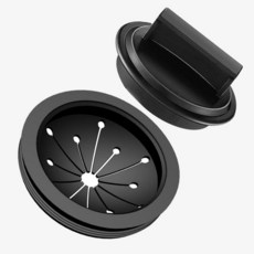 RQYEKDO 쓰레기 처리기 스플래시 가드 1팩 8.9cm3 1/8인치 싱크 배플 배수구 가드 칼라 EPDM 고무 업그레이드 교체 조용한 커버 폐기물 킹 Whirlaway