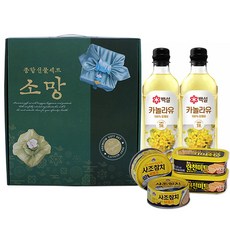 NEW해표 소망6P선물세트(까놀라유2개+참치2개+라이트팜2개) 명절선물 NEW햄참치소망