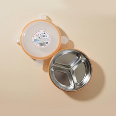 스텐용기 스텐 밀폐 반찬통 3칸-중, 1개