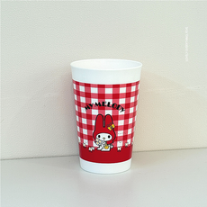 일본정품 마이멜로디 양치컵 2종택1, 레드체크
