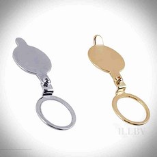 일비 실내 외시경커버 12.4mm 현관문외시경마개 현관문외시경커버 자취용품, 크롬