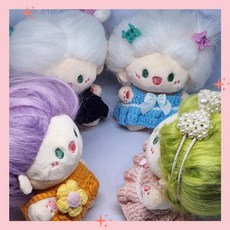10cm 인형옷 니트 드레스 솜인형 모루 인형놀이 의상, 블루드레스