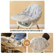 위크앤픽 아기의자커버 아기백일선물 의자 마트 커버, 1개, 에어 벌룬 코끼리