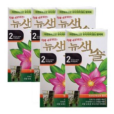 뉴색솔 허브 칼라크림 2호(자연갈색) /뉴색솔 천연염색/옻안타는 염색약, 자연갈색, 5개