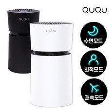 QUQU 공기뿜뿜 소형 공기청정기 QU-A3, 블랙