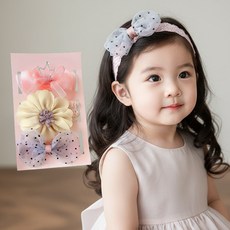 몽실이 빅플라워 베이비 헤어밴드