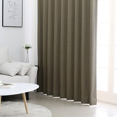 POGnAn DRESSY遮光窗簾 掛鉤式, 卡其棕色