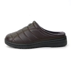 Slazenger FOB 男式前堵塞鞋跟辦公室冬季冷拖鞋 Damdam, 275, 棕色