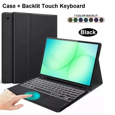 갤럭시 탭 A11 플러스 11인치용 케이스 탈착식 블루투스 키보드 커버 SM-X230/235/236B/310/315용, 01 Tab A11 Plus 11inch, 05 English keyboard, 18 Black C Backlit