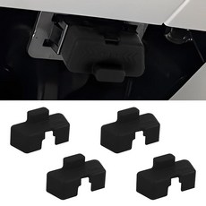 Wuyaoyao 4피스 자동차 OBD2 진단 커넥터 캡 실리콘 OBD 포트 뚜껑 방수 방진 차량 OBDII 프로텍터 커버 내부 소켓 범용 액세서리 (퍼플) 309711 8, 블랙