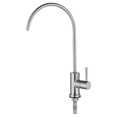 【DIY合作社】304不鏽鋼RO逆滲透龍頭 濾水器淨水龍頭 毛絲面 無鉛 2分管通用, 1個