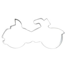 폭스런 모토사이클 쿠키 커터 10cm, 1개