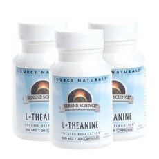 SOURCE NATURALS L-茶氨酸膠囊 200mg, 3個, 30 件