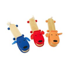 강아지 핸들캐스터네츠 음감발달 나무캐스터네츠 악기놀이